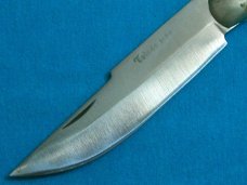 BIG VINTAGE HORN TOLEDO INOX SPANISH NAVAJA RATCHET LOCK FOLDING POCKET KNIFE KNIVES OLD