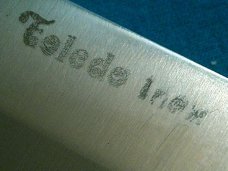 BIG VINTAGE HORN TOLEDO INOX SPANISH NAVAJA RATCHET LOCK FOLDING POCKET KNIFE KNIVES OLD