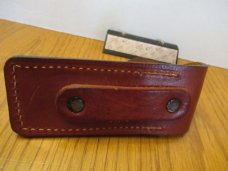 Puma Folding Lock Back Hunter with Leather Sheath 