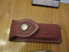 Puma Folding Lock Back Hunter with Leather Sheath 