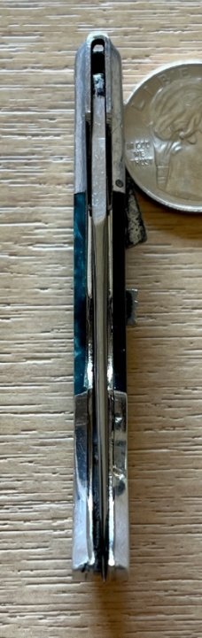 Miniature Russian Prison Knife (RPK) Swing Guard Switchblade, Used 