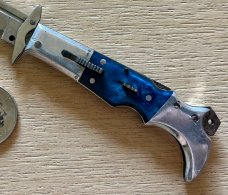 Miniature Russian Prison Knife (RPK) Swing Guard Switchblade, Used 