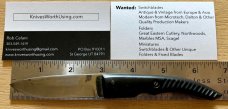 Scale Release Russian Prison Knife (RPK) Switchblade, Used 
