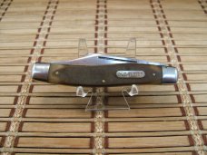 SCHRADE N.Y. U.S.A. MADE OLD TIMER 8OT SR STOCKMAN OLDER HIGH CARBON STEEL FOLDING USED POCKET KNIFE