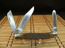 SCHRADE N.Y. U.S.A. MADE OLD TIMER 8OT SR STOCKMAN OLDER HIGH CARBON STEEL FOLDING USED POCKET KNIFE