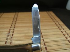 SCHRADE N.Y. U.S.A. MADE OLD TIMER 8OT SR STOCKMAN OLDER HIGH CARBON STEEL FOLDING USED POCKET KNIFE