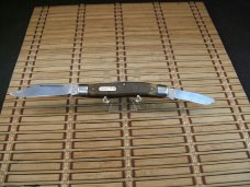 SCHRADE N.Y. U.S.A. MADE OLD TIMER 8OT SR STOCKMAN OLDER HIGH CARBON STEEL FOLDING USED POCKET KNIFE