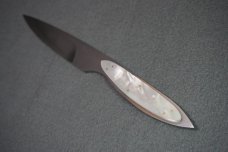 + *RARE* EARLY THOMAS HASLINGER ONE-OF-A-KIND HANDMADE MOTHER PEARL FIGHTING KNIFE +