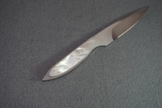 + *RARE* EARLY THOMAS HASLINGER ONE-OF-A-KIND HANDMADE MOTHER PEARL FIGHTING KNIFE +