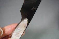 + *RARE* EARLY THOMAS HASLINGER ONE-OF-A-KIND HANDMADE MOTHER PEARL FIGHTING KNIFE +