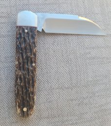 K'roo Stout Wharnie  Sleeveboard jigged Exotic Whale Bone..3.75"..filework...liners..coa..slip 