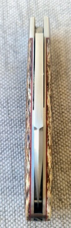 K'roo Stout Wharnie  Sleeveboard jigged Exotic Whale Bone..3.75"..filework...liners..coa..slip 