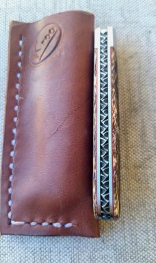 K'roo Stout Wharnie  Sleeveboard jigged Exotic Whale Bone..3.75"..filework...liners..coa..slip 