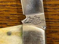 Swanner Maverick 2-Blade Lockback Knife w/Smooth Bone Scales Japan 