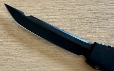 Microtech Halo 3 Clone Out The Front (OTF) Switchblade Knife, Black Handle, Unused 