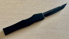 Microtech Halo 3 Clone Out The Front (OTF) Switchblade Knife, Black Handle, Unused 