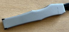 Microtech Halo 3 Clone Out The Front (OTF) Switchblade Knife, Gray Handle, Unused 
