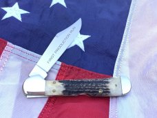 Case xx 1997 First Production Run Copperlock (MDL# 51549L) Knife w/ Midnight Stag Handles -NOS