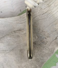 Great Eastern Cutlery Tidioute 190120 Little Rattler Smooth White Bone with Button NEW