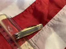 Case Brothers Peanut Knife (MDL# 5220 SS) w/ Great Stag Handles -NOS in Mint Condition