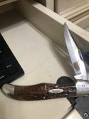 Case XX 6165 green bone folding hunter 