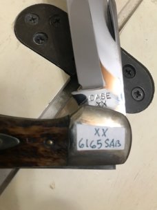 Case XX 6165 green bone folding hunter 