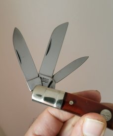 Tree Brand Boker 6 blade Congress  w/ waterfall or “step bolsters, Nice handle