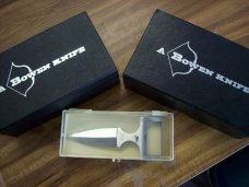 Bowen Knife U.S.A. Belt Buckle Push Dagger UNUSED W/2 Belts 40 & 44