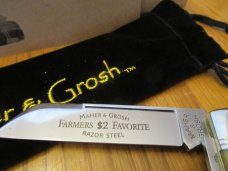 Maher & Grosh By Great Eastern Harness Jack Antique Yellow Pick Bone  Pattern # 863223 P