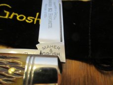 Maher & Grosh By Great Eastern Harness Jack Antique Yellow Pick Bone  Pattern # 863223 P