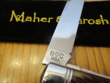 Maher & Grosh By Great Eastern Harness Jack Antique Yellow Pick Bone  Pattern # 863223 P