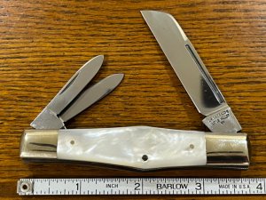 Little Valley Knife Assn 3-Blade Folding Knife w/MOP Scales Germany