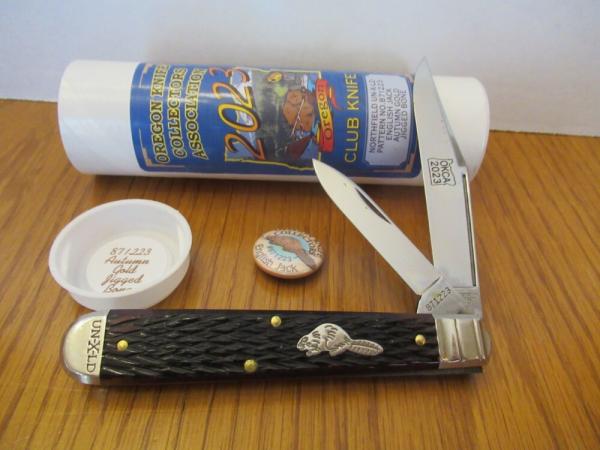 Great Eastern 2023 Oregon Club Knife 1 of 50 Autumn Bone  English Jack Pattern # 871223