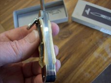 Hubertus Knife Solingen, Germany Small 08 Genuine  Stag/Antler  5 3/4 " Open Lillyput NIB