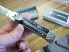 Hubertus Knife Solingen, Germany Large Size 11 Brazilian Horn Spear Point UNUSEDNIB