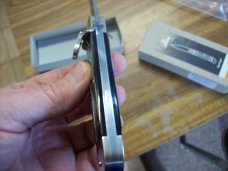 Hubertus Knife Solingen, Germany Large Size 11 Brazilian Horn Spear Point UNUSEDNIB