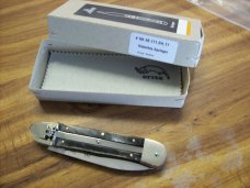 Hubertus Knife Solingen, Germany Large Size 11 Brazilian Horn Spear Point UNUSEDNIB