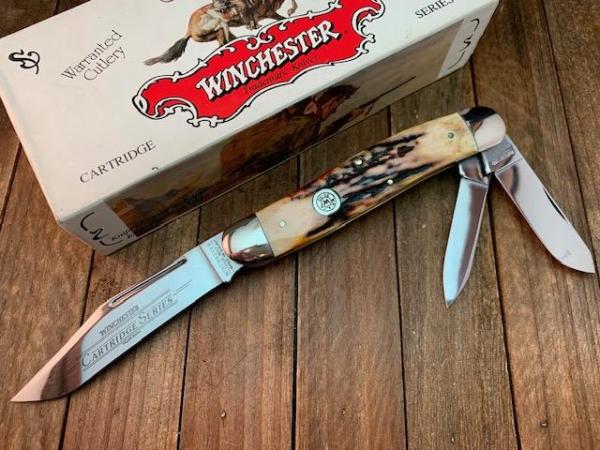 Winchester Cartridge Series Split Backspring Whittler Stag 1998
