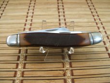 SCHRADE OLD TIMER 858 LUMBERJACK LARGE OLDER HIGH CARBON STEEL POCKET KNIFE W/BOX, SHEATH & PAPERS 