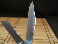 SCHRADE OLD TIMER 858 LUMBERJACK LARGE OLDER HIGH CARBON STEEL POCKET KNIFE W/BOX, SHEATH & PAPERS 