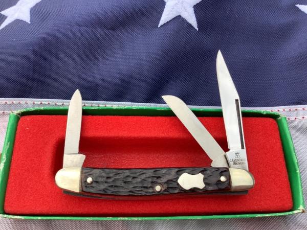 Vintage J A Henckels 3 Blade Small Stockman MDL#1813 Knife w/ Great Bone Handles! NOS Vintage J A Henckels 3 Blade Small Stockman MDL#1813 Knife w/ Great Bone Handles! NOS