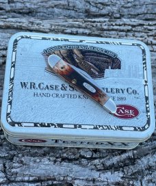 CASE XX ** 1996 SWAP MEET RED STAG 1 BLADE  PEANUT