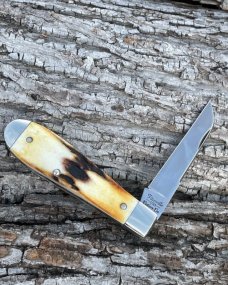 TITUSVILLE CUTLERY ** GENUINE BURNT STAG 1095 CARBON OLD MAN JACK ONLY 50 PRODUCED