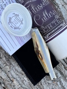 TITUSVILLE CUTLERY ** GENUINE BURNT STAG 1095 CARBON OLD MAN JACK ONLY 50 PRODUCED