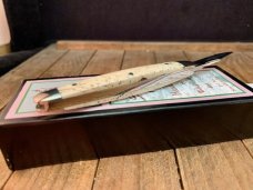Wendell Carson Sleeveboard Pen Knife Fossilized Walrus Bone 2007