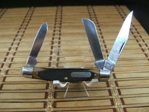 SCHRADE OLD TIMER 34OT MIDDLEMAN U.S.A. VINTAGE OLDER HIGH CARBON STEEL UNUSED VINTAGE POCKET KNIFE