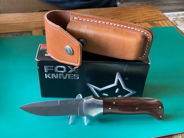 Fox 578D Damasco Legno Gentleman’s Lockback Knife (New)