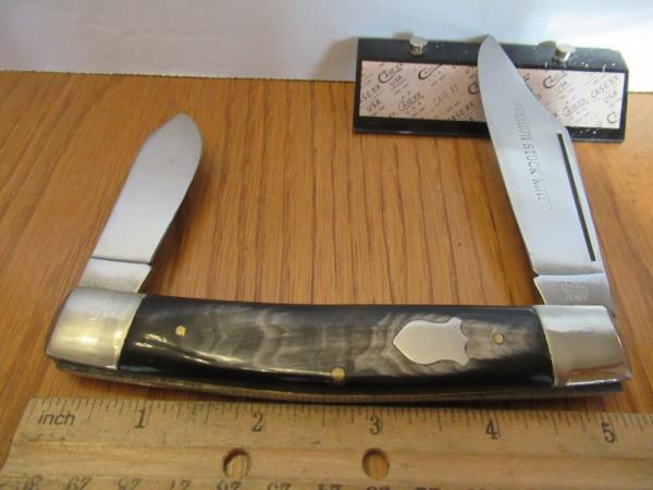 C.C.CO, Buffalo Horn Large Premium Stock Knife C.C.CO, Buffalo Horn Large Premium Stock Knife