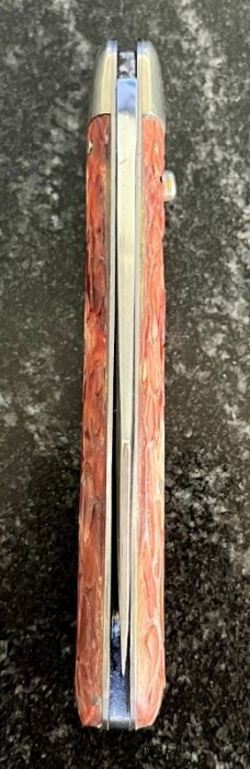 George Schrade Knife Co Presto 3000 Switchblade, Wormgroove Brain Synthetic Scales, Used 