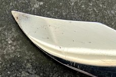 Unique Russian Prison Knife (RPK) Switchblade, Hand Painted Pin Up Girl Handle, Used 